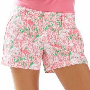 Lilly Pulitzer short Pink Colony Callahan flamingo